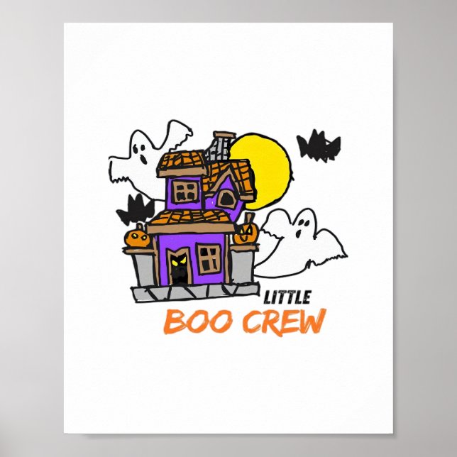 Hand Drawn Little Boo Crew Halloween Poster (Vorne)