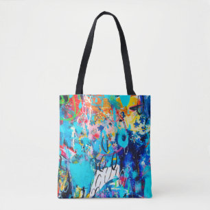  Hand drawn modern Multi Colored mixed media art c Tasche