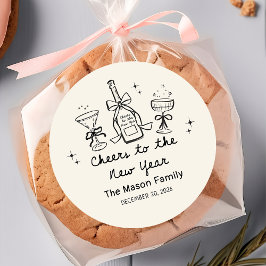 Hand Drawn New Year's Eve Party Sticker