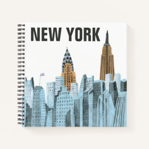 Hand Drawn New York City, NY Notizbuch