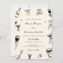 Hand Drawn Quirky Wedding