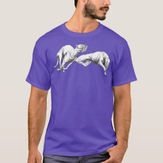 Hand Drawn Running Greyhounds T-Shirt