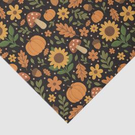 Hand Drawn Rustic Fall Pattern Tissue Paper Seidenpapier