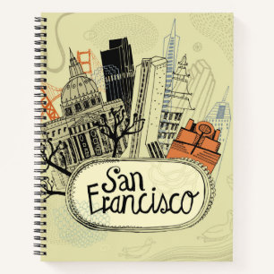 Hand Drawn San Francisco Notizbuch