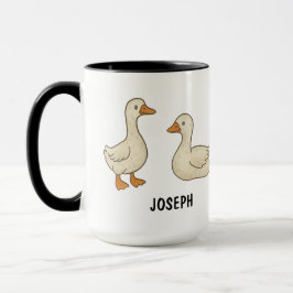 Hand Drawn Silly Goose Custom Cute Tasse