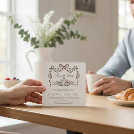 Hand Drawn Swans Paired for Life Save the Date