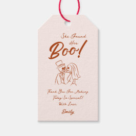Hand Drawn Whimsical Halloween Hochzeit Geschenkanhänger