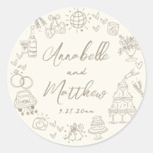 Hand Drawn Whimsical Wedding