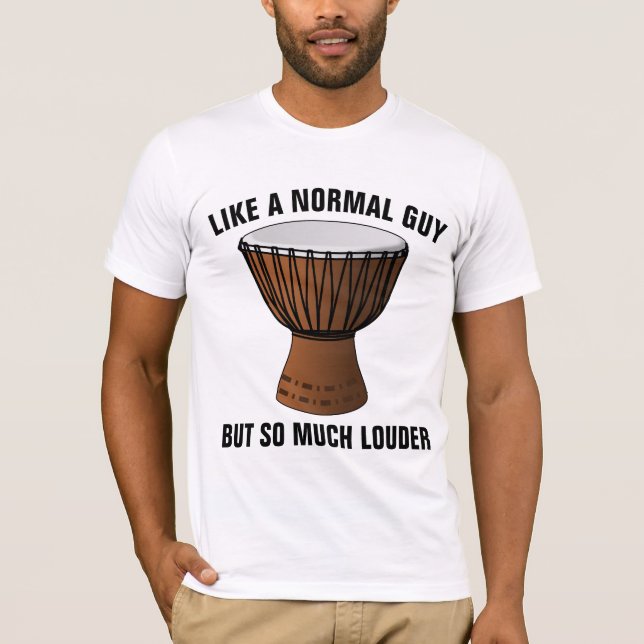 HAND DRUM DRUMMER TYP DJEMBE T - SHIRT (Vorderseite)
