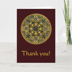 Hand embroidered greeting card karte