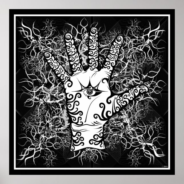 Hand/Empfindung/Strom - Poster (Vorne)