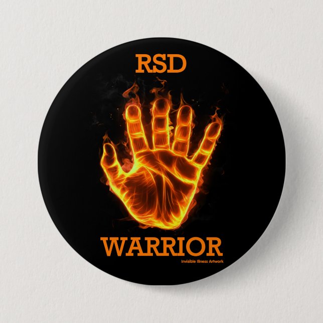 Hand/Flammen...RSD Button (Vorderseite)