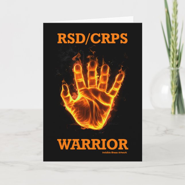 Hand/Flammen...RSD/CRPS Karte (Vorderseite)