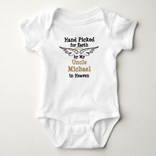 Hand für die Erde von My ... mit Halo Baby Strampler (Vorderseite)