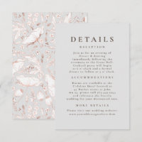 Hand gezeichnet Wildblumen Muster Hochzeitsdetails