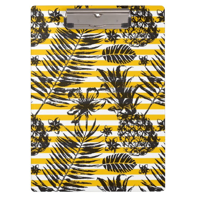 Hand gezeichnete Ananas Klemmbrett (Vorderseite)