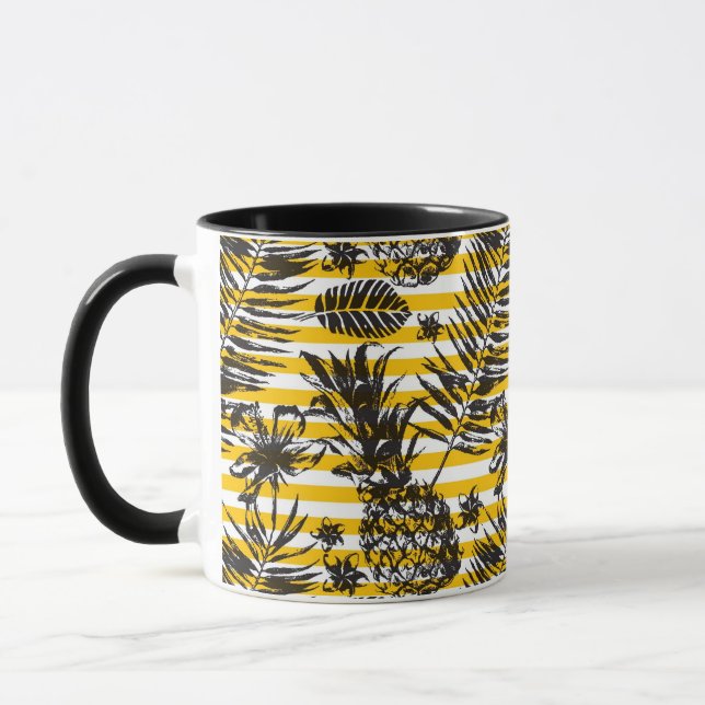 Hand gezeichnete Ananas Tasse (Links)