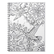Hand gezeichnete Kolibrimandala-Kunst