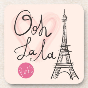 Hand gezeichneter Eiffel-Turm Getränkeuntersetzer