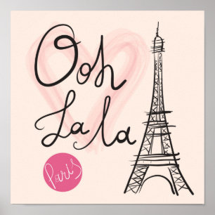 Hand gezeichneter Eiffel-Turm Poster