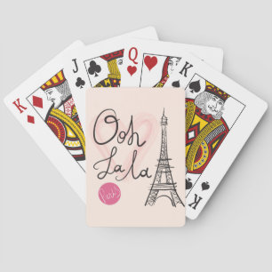 Hand gezeichneter Eiffel-Turm Spielkarten