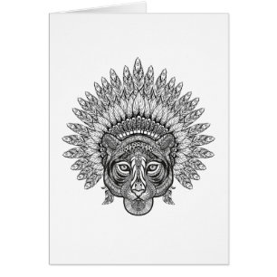 Hand gezeichneter Tiger in der Art