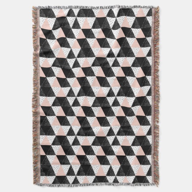 Hand gezeichnetes Dreieck-geometrisches Muster Decke (Vorderseite Vertikal)