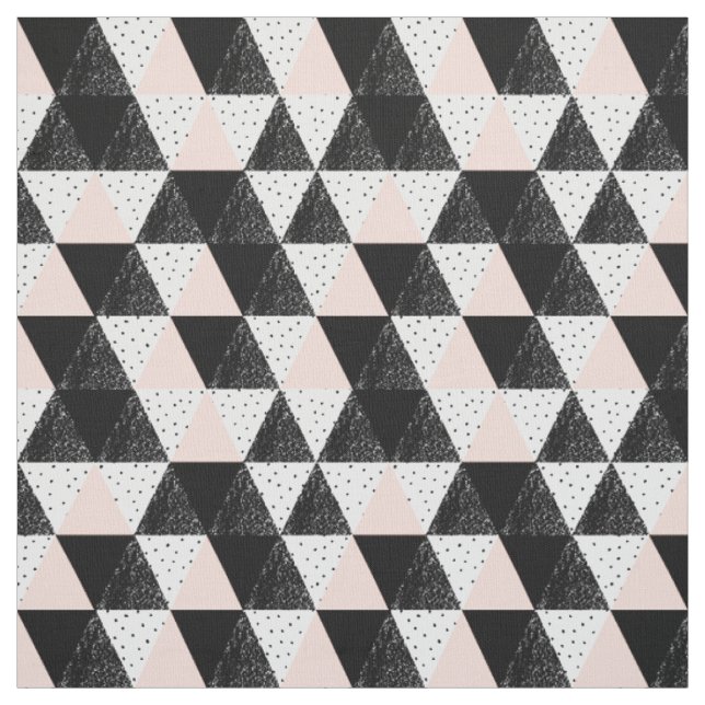 Hand gezeichnetes Dreieck-geometrisches Muster Stoff (Muster)