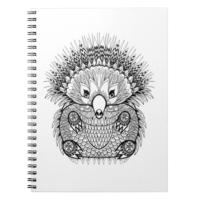 Hand gezeichnetes Echidna-Gekritzel Notizblock (Vorderseite)