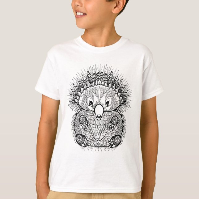 Hand gezeichnetes Echidna-Gekritzel T-Shirt (Vorderseite)