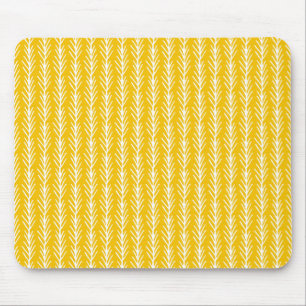 Hand gezeichnetes Goldweizen-Muster Mousepad