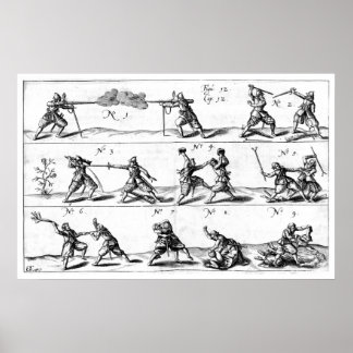 Hand-Hand-Kampf-Demo-Poster Poster