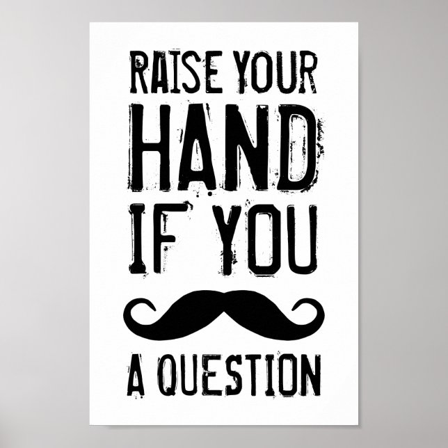 Hand heben poster (Vorne)