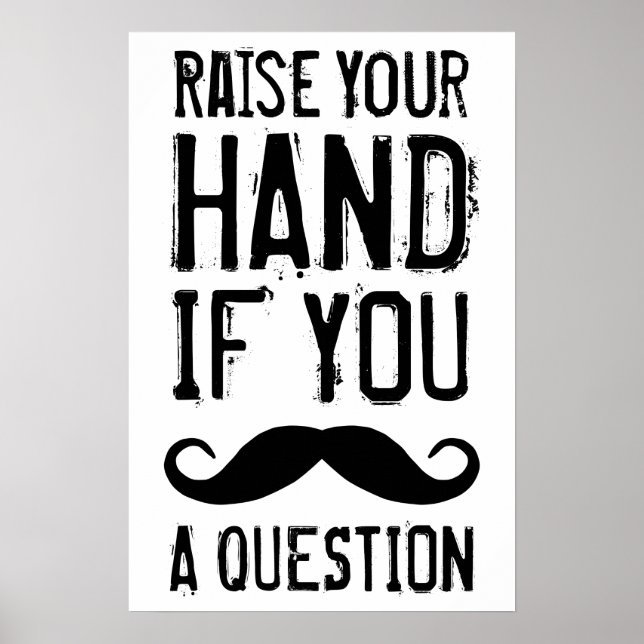Hand heben poster (Vorne)
