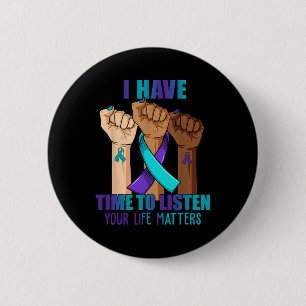 Hand, ich habe Zeit, mir die Suizidprävention vor  Button