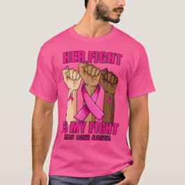 Hand ihr Kampf ist mein Brustkrebsbewusstsein T-Shirt
