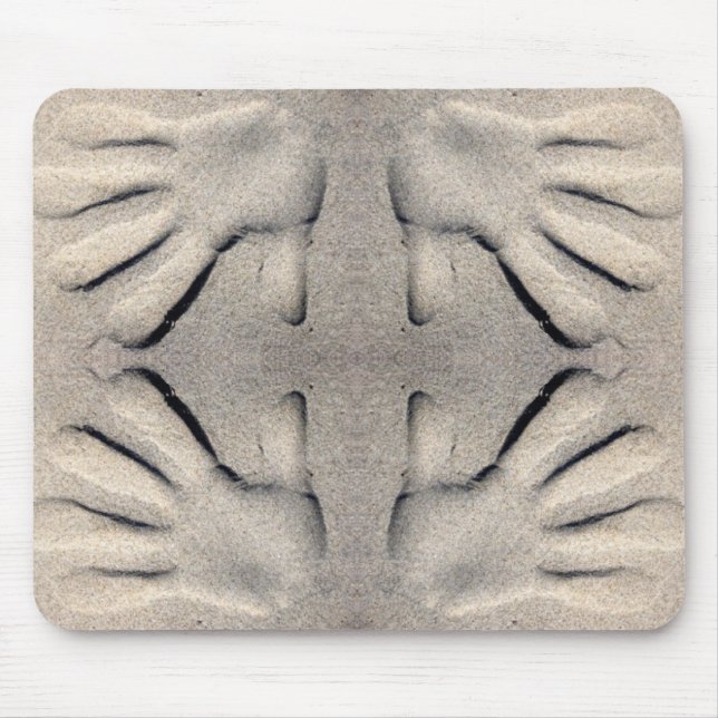Hand in der Sand-Mausunterlage Mousepad (Vorne)