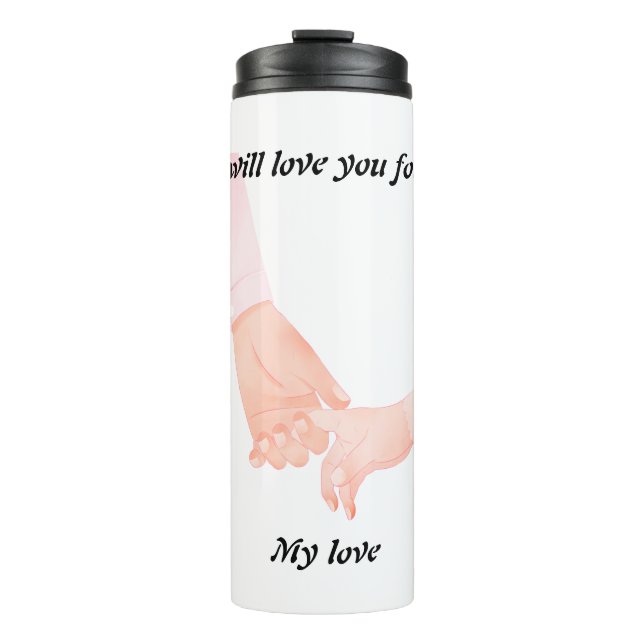 Hand in Hand Liebe Kunst - Kindergarten Thermosbecher (Vorderseite)