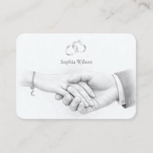 Hand in Hand Romantische Minimalistische Hochzeit