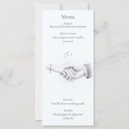 Hand in Hand Romantische Minimalistische Hochzeits
