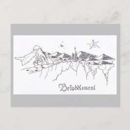 Hand Knight Postkarte