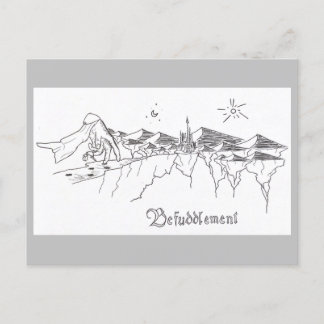 Hand Knight Postkarte