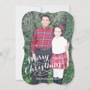 Hand Letted Holiday Card Feiertagskarte