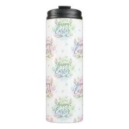 Hand-Lettered Happy Easter Watercolor Thermosbecher