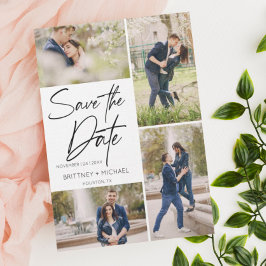 Hand Lettered Image Collage Save The Date