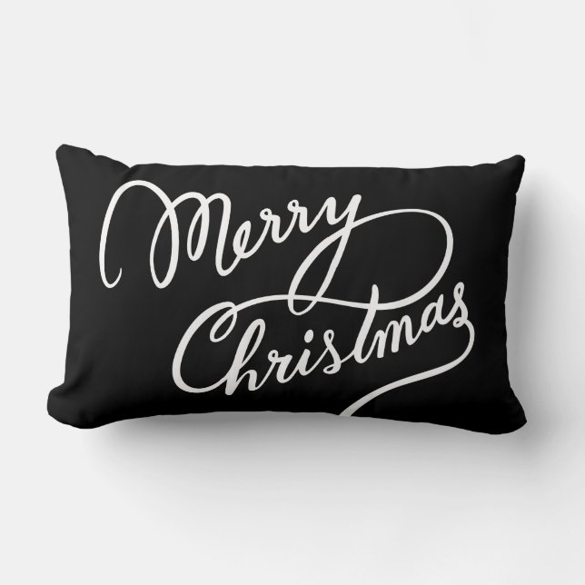 HAND-LETTERED MERRY CHRISTMAS | PILLOW LENDENKISSEN (Vorderseite)