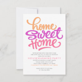 HAND LETTERED ZUHAUSE SWEET ZUHAUSE | HAUSHALTSBEW EINLADUNG