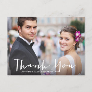 HAND LETTERING WEDDING THANK YOU POST CARD POSTKARTE