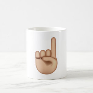 Hand nach oben - Emoji Kaffeetasse
