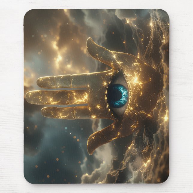 HAND OF FATIMA – HAND OF HAMSA – ZEN BUDDHISM  MOUSEPAD (Vorne)